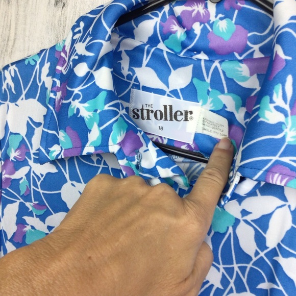 Vintage 60s The Stroller A-line Shift Dress Mod Gogo Hippie Retro Floral Pocket - Picture 3 of 9